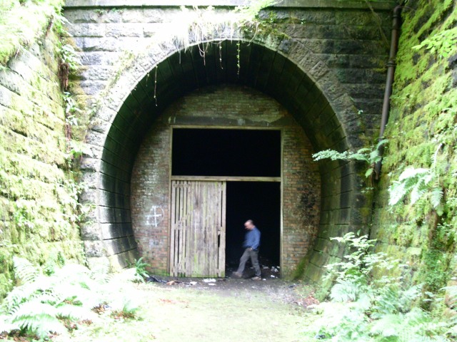 abandoned railway tunnel, Peebles