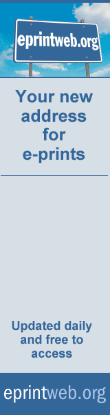 [advertisement] Your new address for e-prints