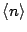 $\langle
n\rangle$